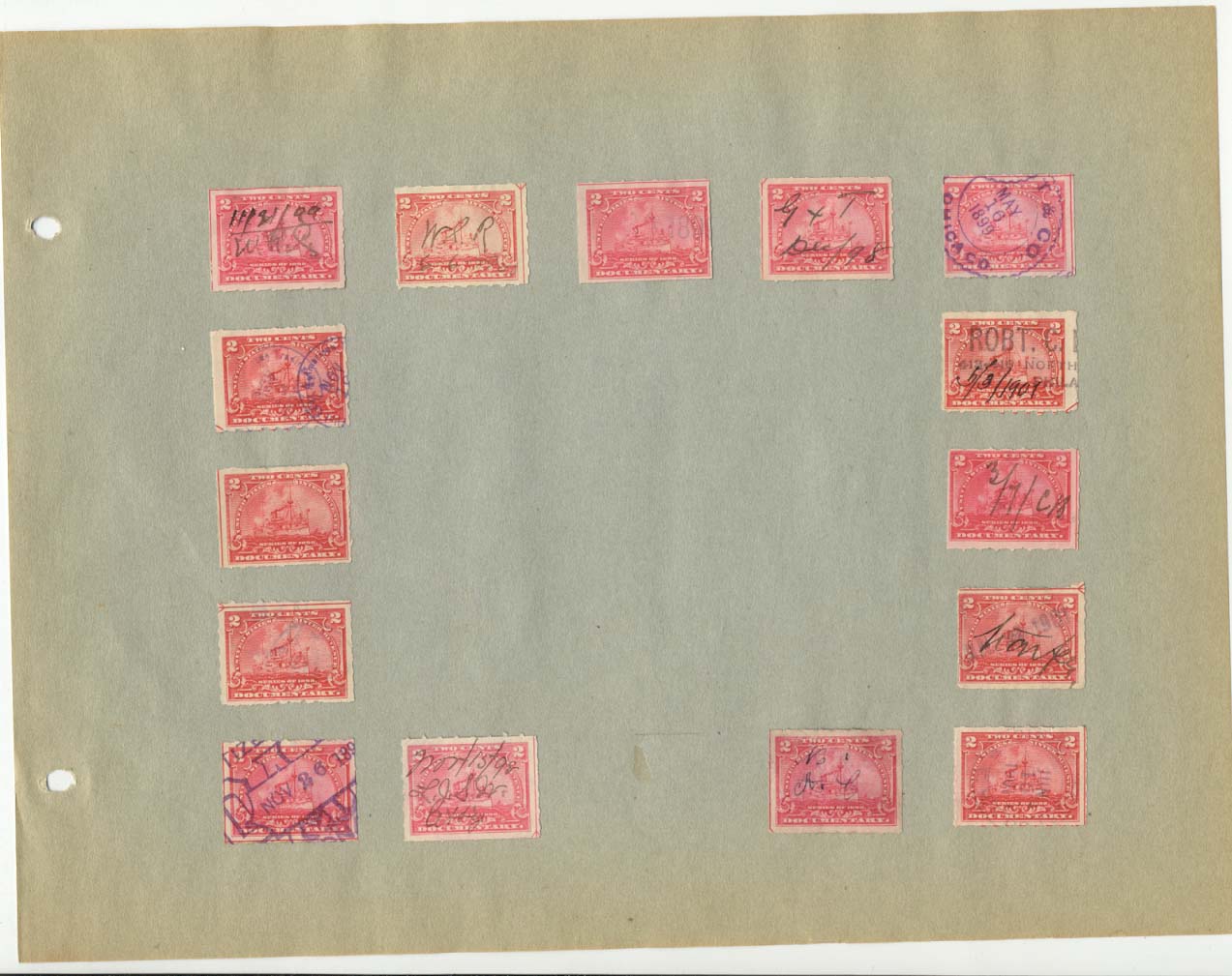 Extra Dated Revenue Stamps page 2