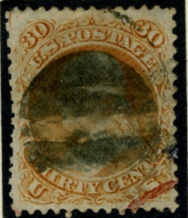 Scott 71 Franklin 30 Cents Stamp Orange