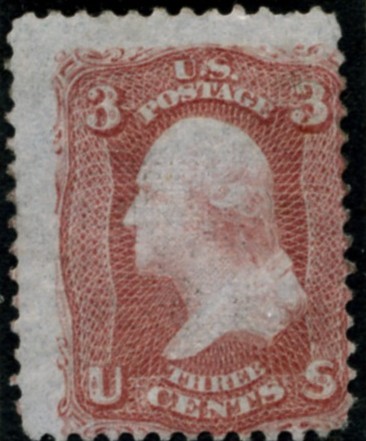 Scott 88 Washington 3 Cents Stamp Rose E Grill