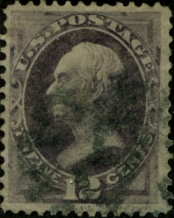Scott 151 Clay 12 Cent Stamp Light Violet No Grill