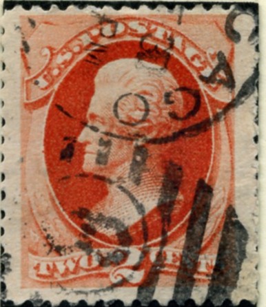 Scott 183 Jackson 2 Cent Stamp Vermillion