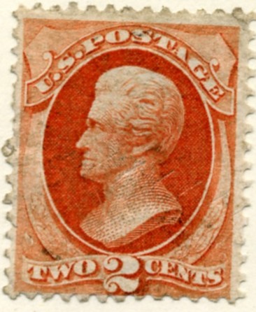 Scott 183 Jackson 2 Cent Stamp Vermillion a