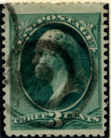 Scott 184 Washington 3 Cent Stamp Green