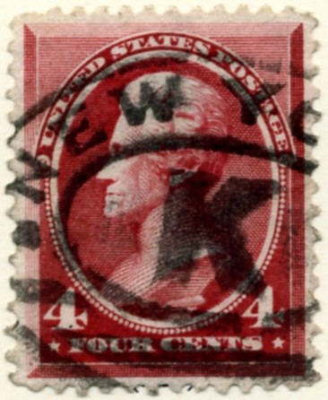 Scott 215 Jackson 4 Cent Stamp Carmine a