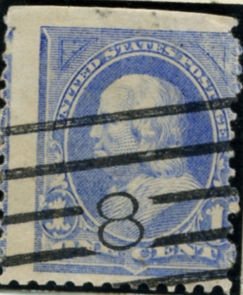 Scott 246 Franklin 1 Cent Stamp Ultramarine