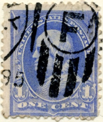 Scott 246 Franklin 1 Cent Stamp Ultramarine a