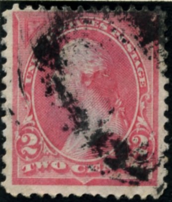 Scott 248 Washington 2 Cents Stamp Pink