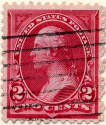 Scott 249 Washington 2 Cents Stamp Carmine Lake Type 1 a