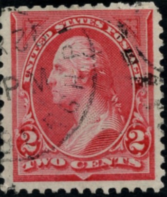 Scott 250 Washington 2 Cents Stamp Carmine Type 1