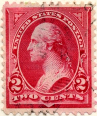 Scott 252 Washington 2 Cents Stamp Carmine Type 3 a