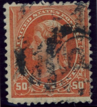 Scott 260 50 Cents Stamp Orange