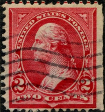 Scott 279b Washington 2 Cent Stamp Red