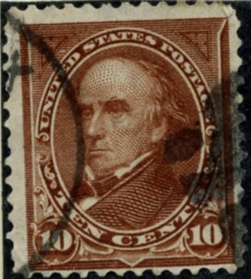 Scott 282c Webster 10 Cent Stamp Brown