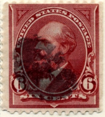 Scott 282 Garfield 6 Cent Stamp Lake a