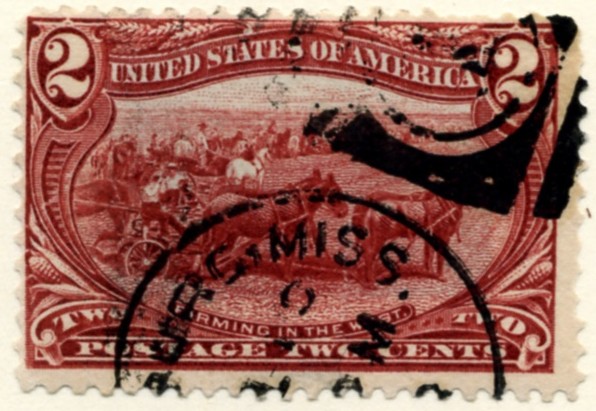 Scott 286 2 Cent Stamp Copper Red Trans-Mississippi Exposition a