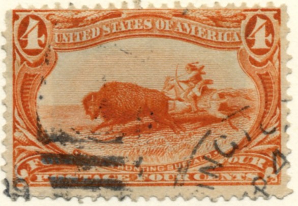 Scott 287 4 Cent Stamp Orange Trans-Mississippi Exposition a