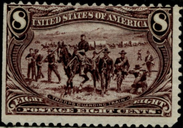 Scott 289 8 Cent Stamp Violet Brown Trans-Mississippi Exposition
