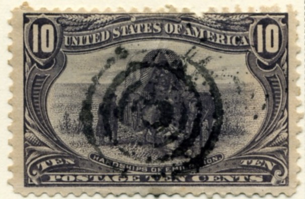 Scott 290 10 Cent Stamp Gray Violet Trans-Mississippi Exposition a