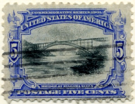 Scott 297 5 Cent Stamp Ultramarine Black Pan-American Issue a