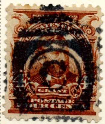 Scott 303 Grant 4 Cent Stamp Brown Definitive a