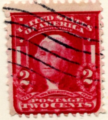 Scott 319 Washington 2 Cent Stamp Carmine c