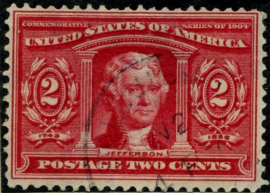 Scott 324 2 Cent Stamp Carmine Louisiana Purchase