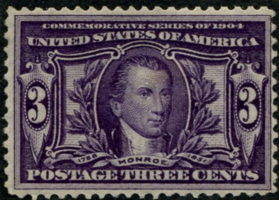 Scott 325 3 Cent Stamp Violet Louisiana Purchase
