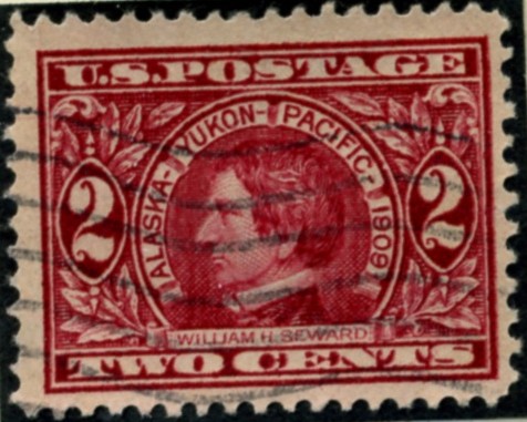 Scott 370 2 Cent Stamp Carmine Alaska Yukon Issue perforated