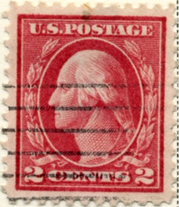 Scott 499 2 Cent Stamp Rose Washington Franklin Series perforated 11 no watermark a