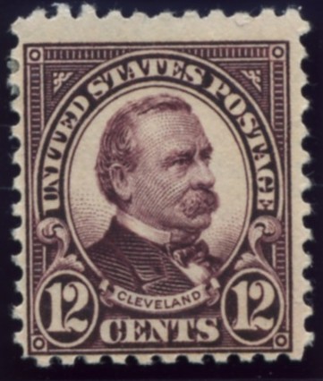 Scott 564 Cleveland 12 Cent Stamp Brown Violet Definitive