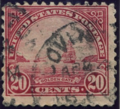 Scott 567 Golden Gate 20 Cent Stamp Carmine Rose Definitive