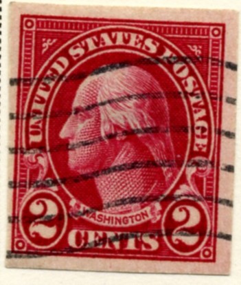 Scott 577 Washington 2 Cent Stamp Carmine Series of 1922-1925 a