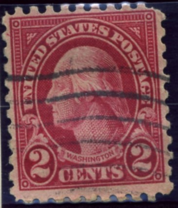 Scott 583 Washington 2 Cent Stamp Carmine Series of 1922-1925, Rotary Press