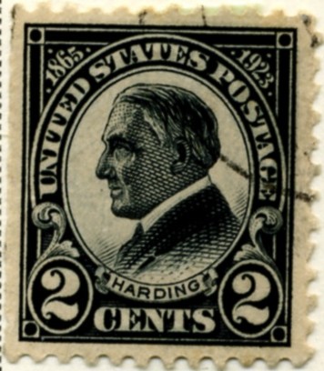 Scott 610 2 Cent Stamp Black Harding Memorial Issue Perforated 11 a
