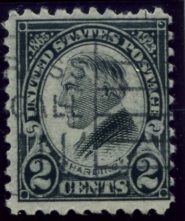 Scott 612 2 Cent Stamp Black Harding Memorial Issue Perforated 10