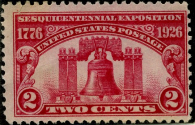 Scott 627 Liberty Bell 2 Cent Stamp Sesquicentennial Exposition