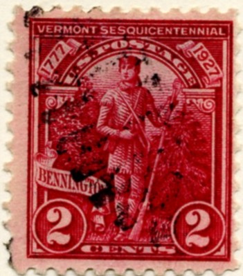 Scott 643 2 Cent Stamp Vermont Sesquicentennial a