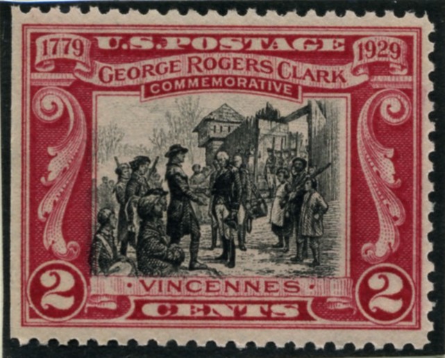 Scott 651 2 Cent Stamp George Rogers Clark
