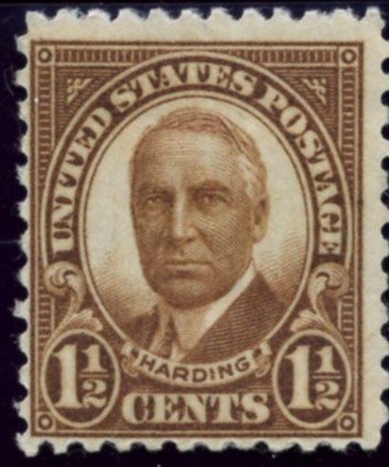 Scott 684 1 1/2 Cent Stamp Warren G Harding