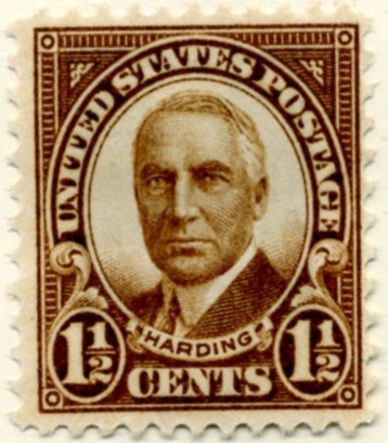 Scott 684 1 1/2 Cent Stamp Warren G Harding a