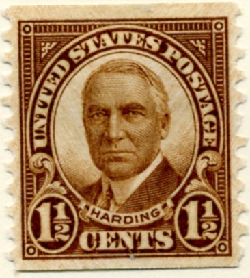 Scott 686 1 1/2 Cent Stamp Warren G Harding coil stamp b