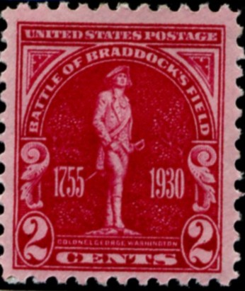 Scott 688 2 Cent Stamp Battle of Braddock's Field