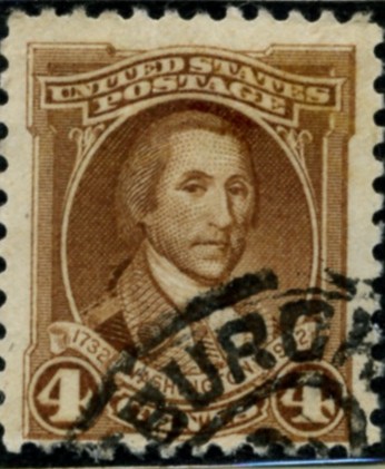 Scott 709 4 Cent Stamp Light Brown Washington Bicentennial Set