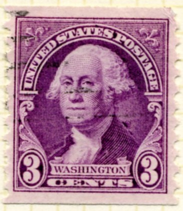 Scott 721 3 Cent Stamp George Washington Coil Stamp Perforated vertically a