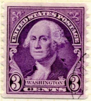 Scott 721 3 Cent Stamp George Washington Coil Stamp Perforated vertically b