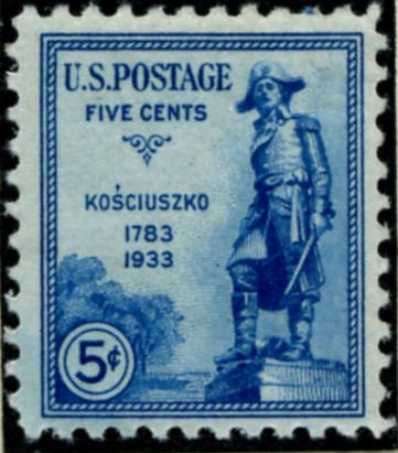 Scott 734 5 Cent Stamp Kosciuszko