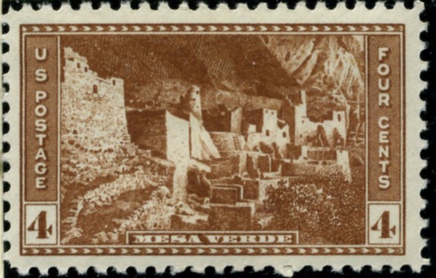 Scott 743 4 Cent Stamp Mesa Verde National Park