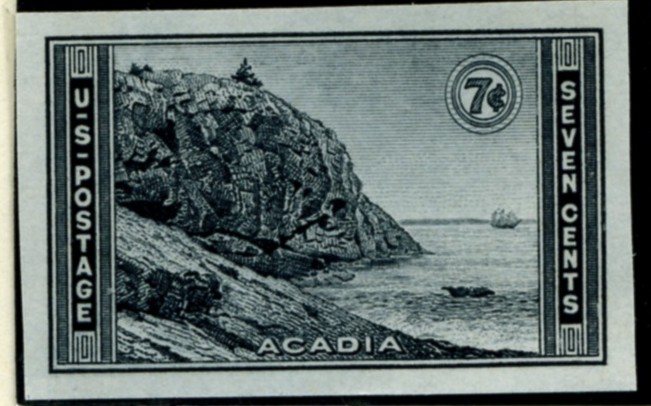 Scott 762 7 Cent Stamp Acadia National Park Farley Special Printing