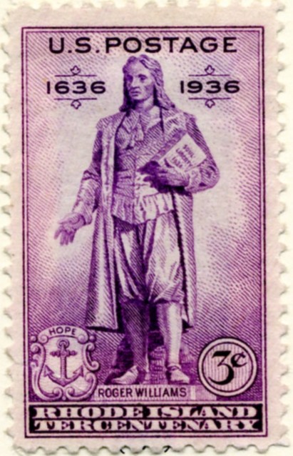 Scott 777 Roger Williams 3 Cent Stamp Rhode Island Tercentenary a