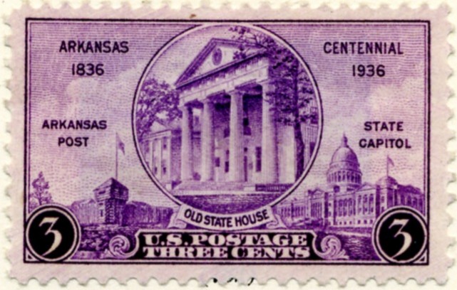 Scott 782 3 Cent Stamp Arkansas Centennial a
